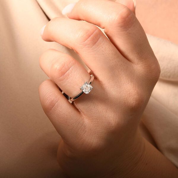 LUXORO SI-GH Labor Diamant Ring in 585 Wei&szlig;gold - 1 ct. image number 12